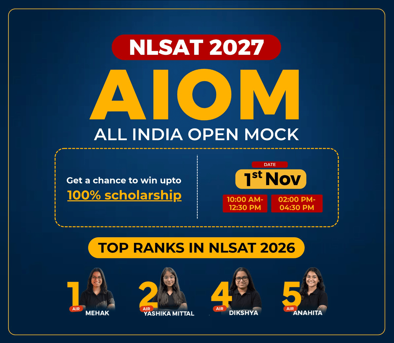NLSAT AIOM 2027 - All India Open Mock